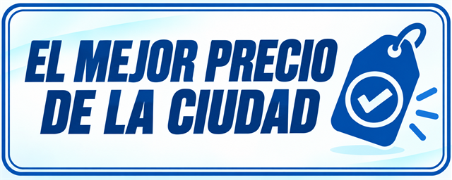 El mejor precio de la ciudad
