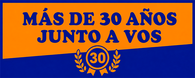 Más de 30 años junto a vos