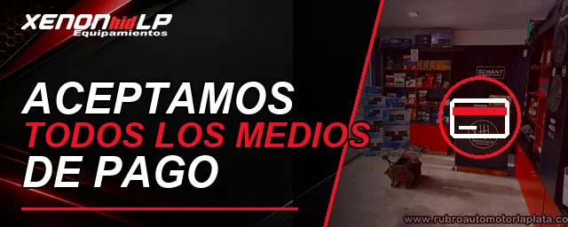 Aceptamos todos los medios de pago